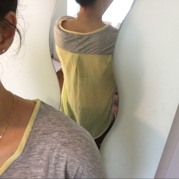 Grey and Yellow Short Sleeve Shirt - Picture 4 of 4